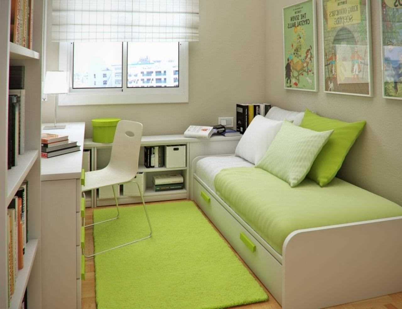 variant of the beautiful style of a small dorm room