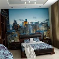 idea of ​​bright bedroom design for a young man photo