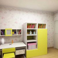 version of the bright decor of the children's room for the girl 12 sq. m picture
