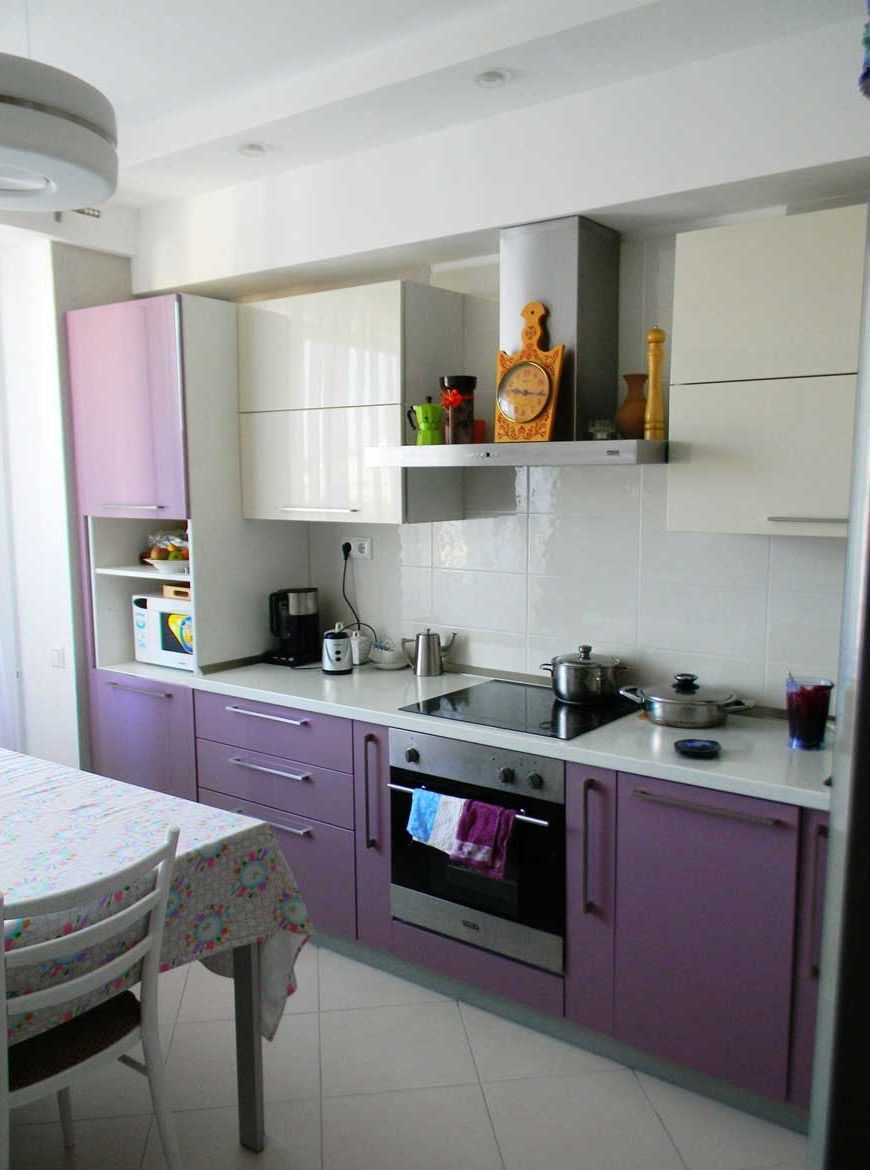 idea of ​​a bright style kitchen 8 sq.m