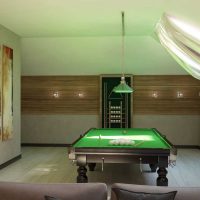 The idea of ​​a bright design billiard room photo