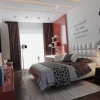 idea of ​​a beautiful bedroom decor for a young man photo
