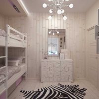 version of the unusual decor of a children's room for a girl 12 sq.m photo