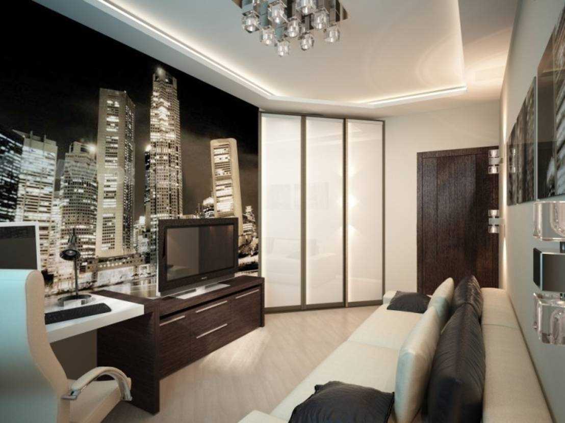 idea of ​​a beautiful bedroom design for a young man