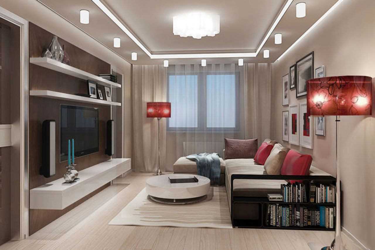 the idea of ​​a beautiful style bedroom living room 20 sq.m.