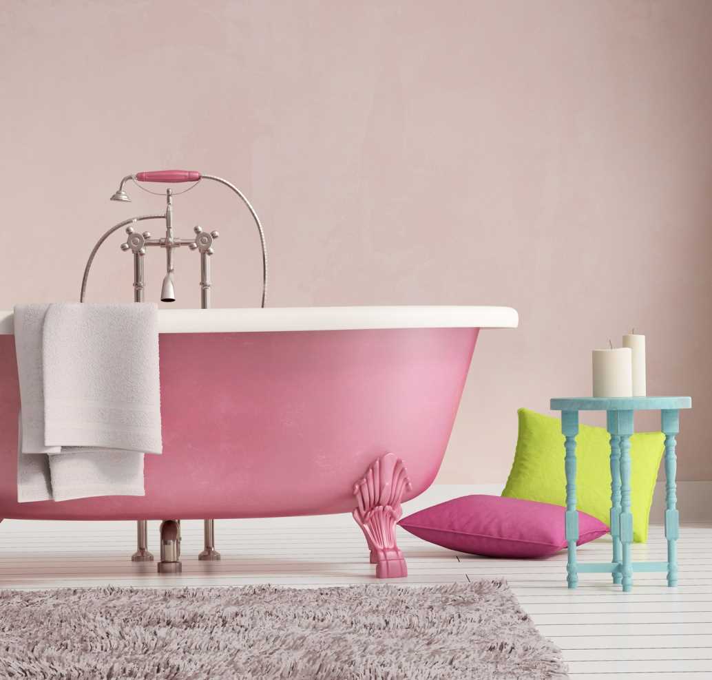 pink use case in a bright room design