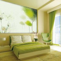 green use option in a bright interior of a photo room