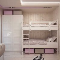 idée de design lumineux d'une chambre pour fille photo 12 m²