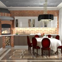 the idea of ​​a bright interior of the house in the Romanesque style picture
