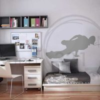option bright style bedroom for a young man picture