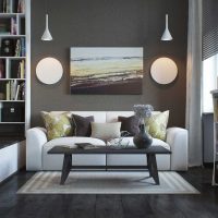 the idea of ​​a bright decor of a living room bedroom 20 sq.m. a photo