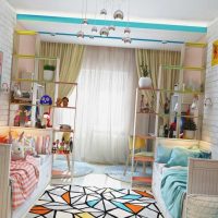 idea of ​​an unusual interior room for a girl 12 sq.m photo