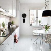 the idea of ​​an unusual style of the apartment in the Scandinavian style picture