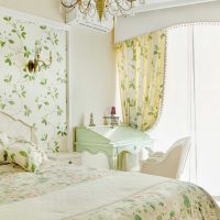 version of the bright design of a bedroom for a girl in a modern photo style
