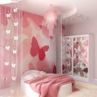 version of the unusual design of a children's room for a girl 12 sq. m picture