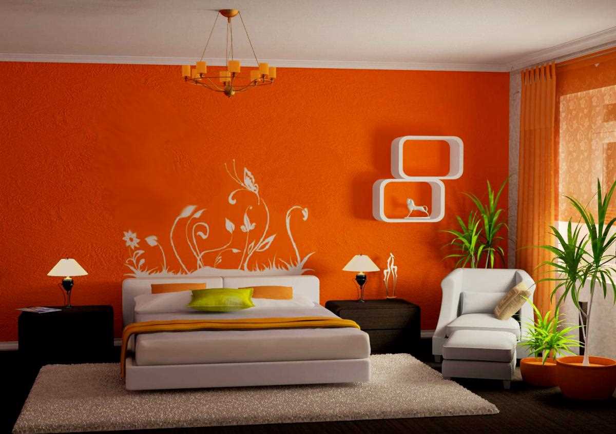 variant of bright home decor with wall painting