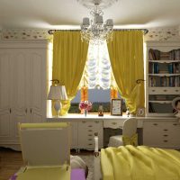 the idea of ​​a beautiful interior room for a girl 12 sq.m photo