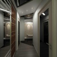 idea of ​​a bright interior of a modern hallway picture
