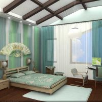 idea of ​​a bright bedroom style for a young man picture