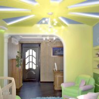 bright design option for a small photo room