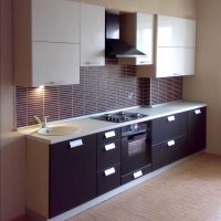 the idea of ​​a bright style kitchen 9 sq.m picture