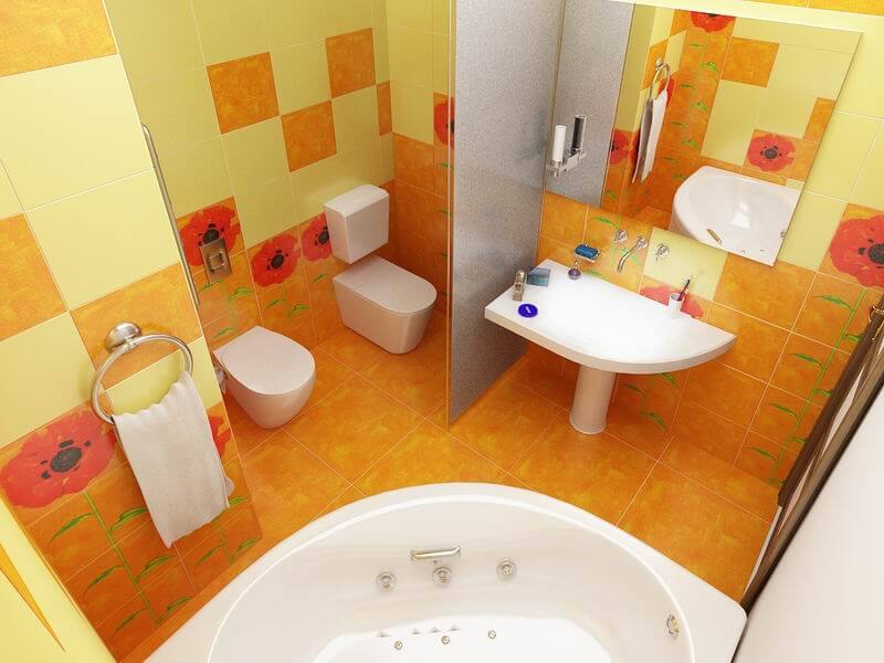 salle de bain design avec toilette