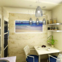design of a small kitchen of 5 square meters