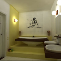 schéma de conception de salle de bain