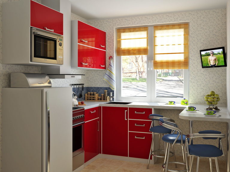 use of space in the kitchen 5 square meters