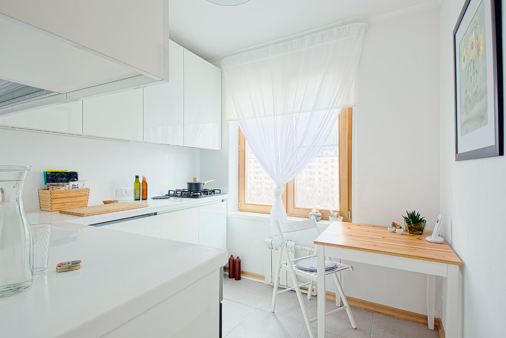 rideaux dans la cuisine 6 m²