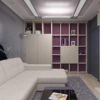 neutral tones in the design of a studio apartment