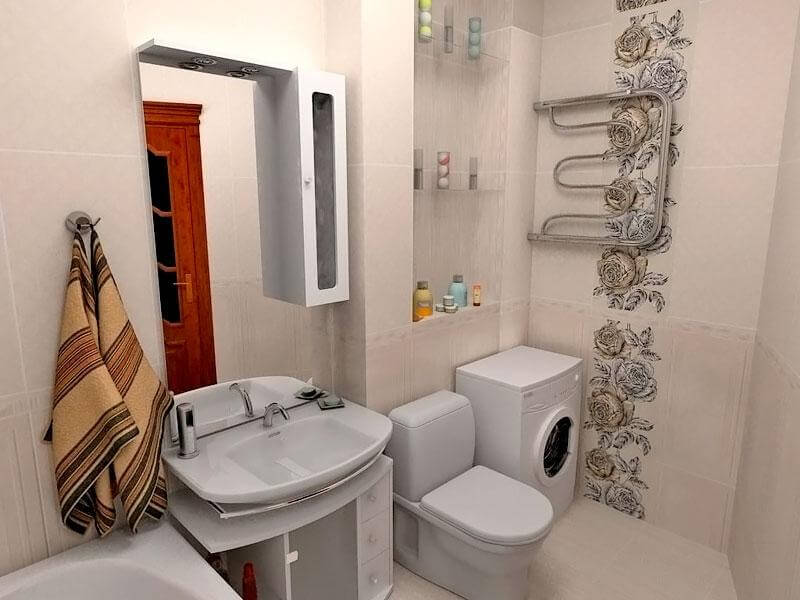 toilettes avec salle de bain à Khrouchtchev