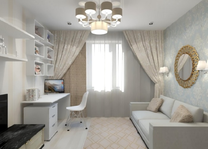 bright living room design