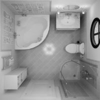 salle de bain grise