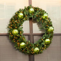 Christmas wreath of fir branches