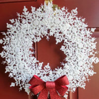 christmas wreath snowflake