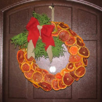Christmas citrus wreath