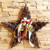 christmas star wreath