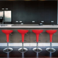 bar counter in a stylish kitchen