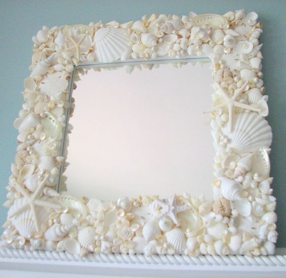 shell decor mirror