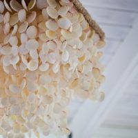 shell decor chandelier