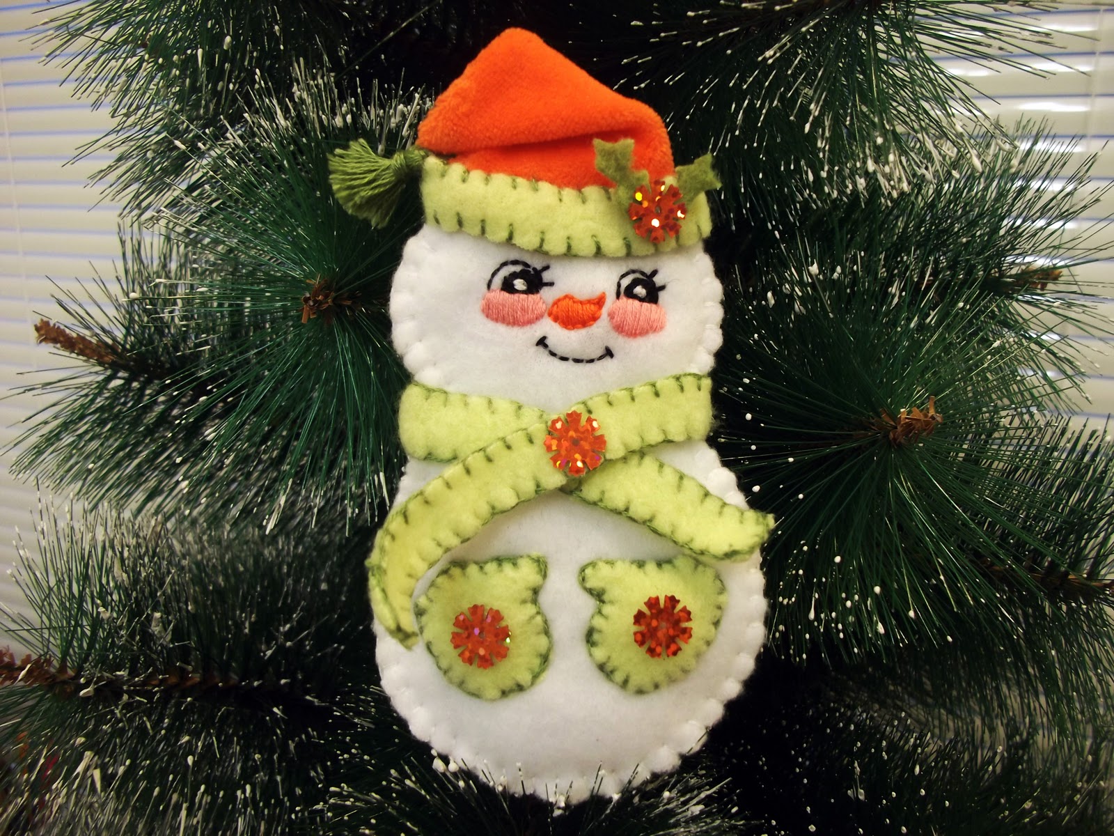 Christmas tree decor snowman