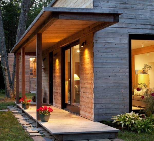 wooden porch from boards