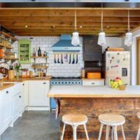 loft style kitchen design