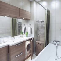 interior design of a small apartment bathroom