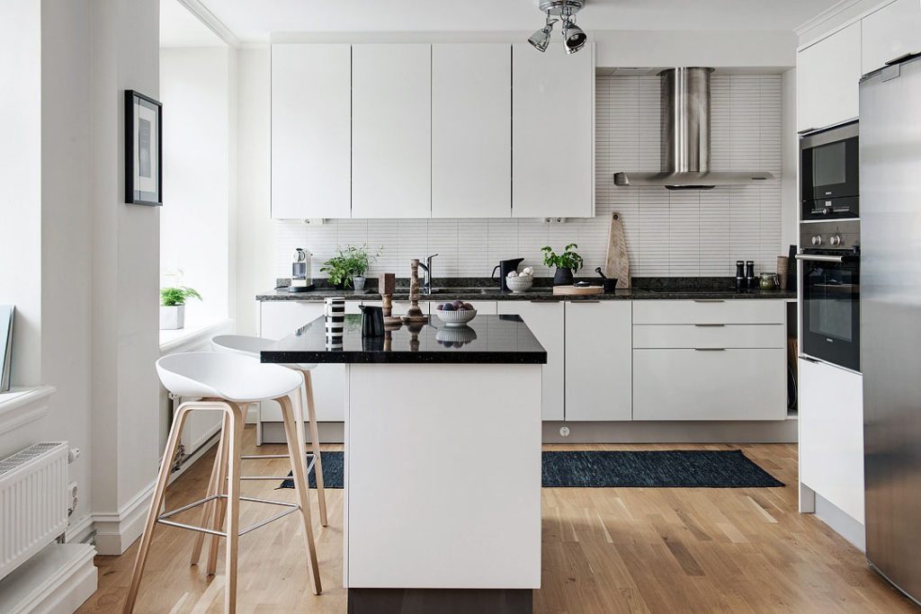 white kitchen design 3 square meters