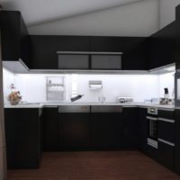 3 x 3 meter black kitchen ideas