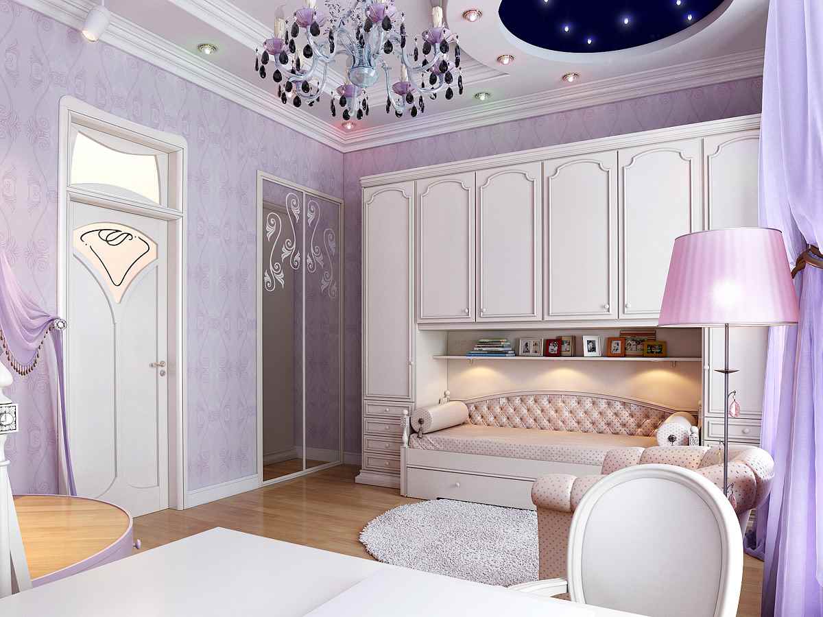 use of light lilac in design
