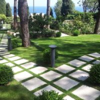 example of the application of beautiful garden paths in landscape design picture