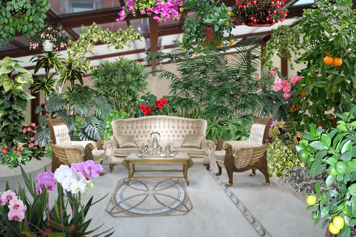 option for applying bright ideas for decorating a winter garden